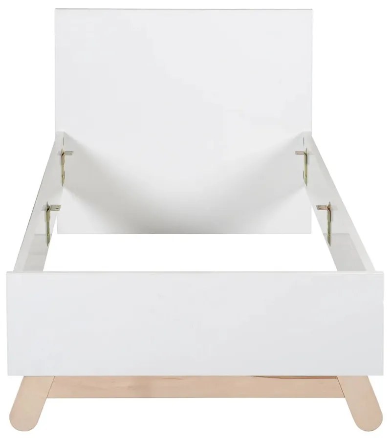 Biela detská posteľ 90x200 cm Clara – Roba