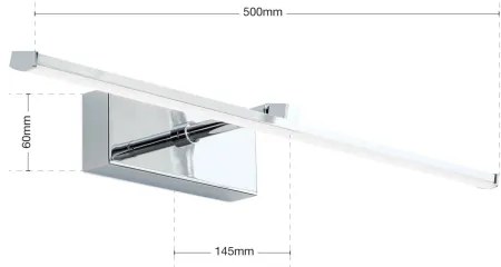 Orion WA 2-1333 - LED Obrazové svietidlo PUBLIO LED/10W/230V 50 cm lesklý chróm