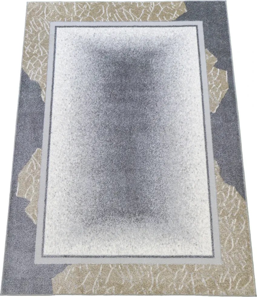 BE Koberec Siesta 1151 BEIGE GREY – sivý obdĺžnikový Rozmer: 200x290 cm