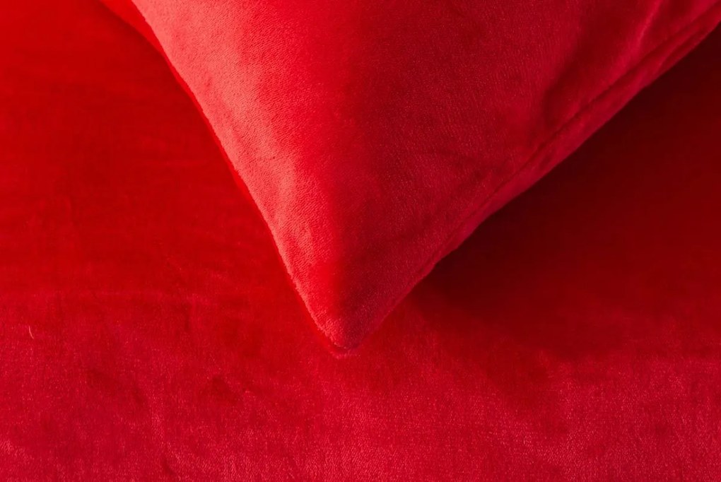 XPOSE® Mikroplyšové obliečky JORGA Exclusive - červené