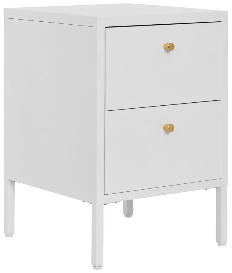 Biely kovový nočný stolík Dalby – House Nordic