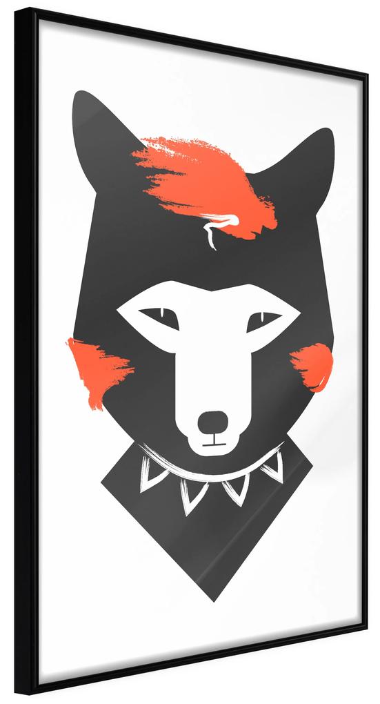 Artgeist Plagát - Polite Fox [Poster] Veľkosť: 20x30, Verzia: Čierny rám s passe-partout