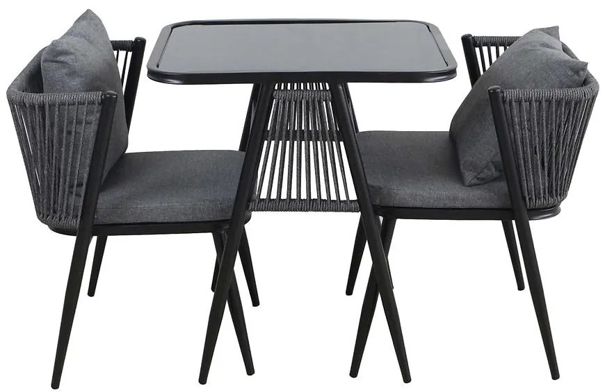 Komplet záhradného nábytku Korfu šedá