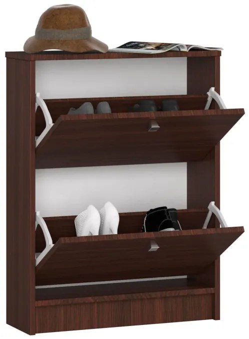 2 krídlový botník 60 cm, wenge