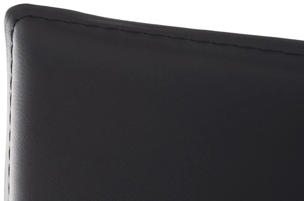 Barová stolička Limon nerez - Čierna