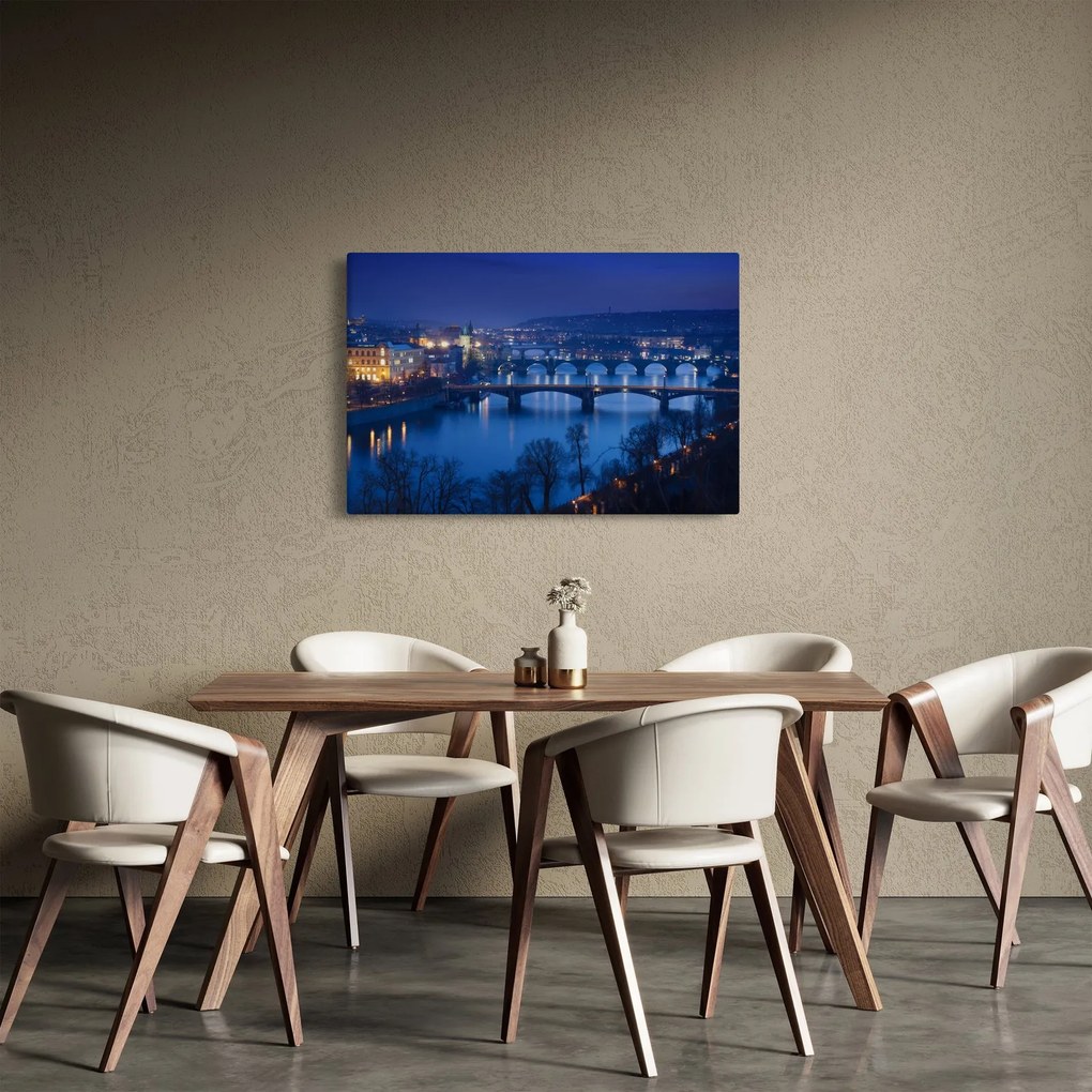 Obraz pražských mostov (90x60 cm)