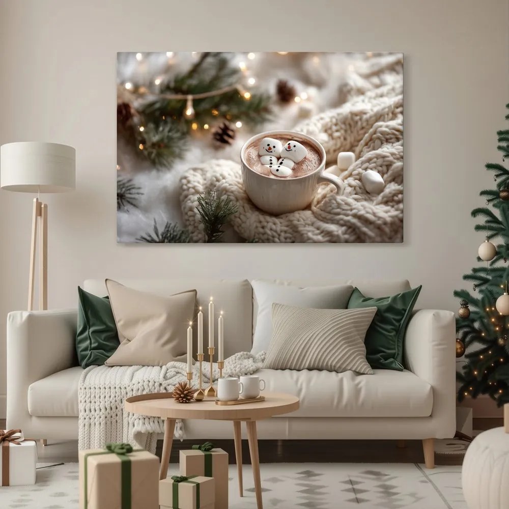 Obraz vianočná pohoda s kakaom