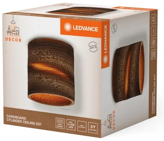 Ledvance - Stropné svietidlo DECOR CARDBOARD 1xE27/15W/230V pr. 25 cm