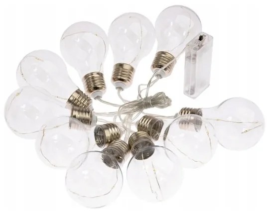 LED Dekoračná reťaz SMOLDER 2,1 m 10xLED/2xAA