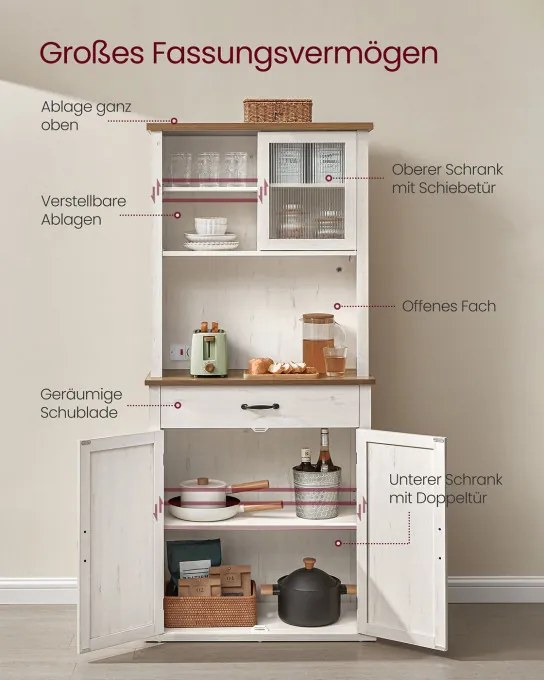 Kuchynská skriňa s LED osvetlením BBK363W22