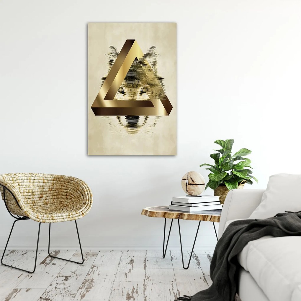 Gario Plagát Vlk a trojuholník Farba rámu: Bez rámu, Rozmery: 40 x 60 cm