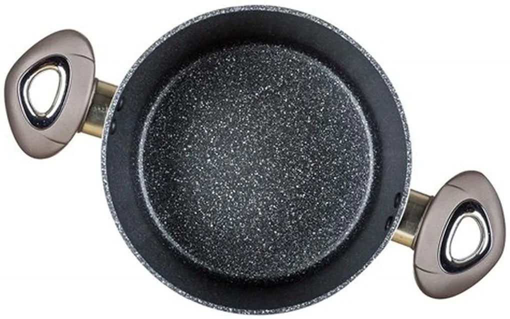 BANQUET METALLIC PLATINUM Hrniec s nepriľnavým povrchom 20 x 13,5 cm, 3,6 l, s pokrievkou
