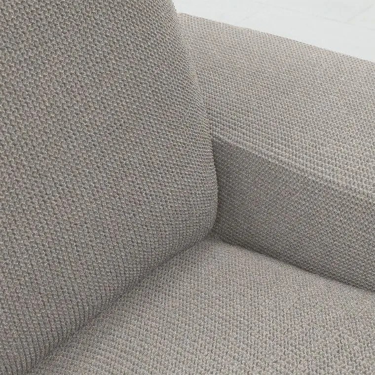 Super strečové poťahy HARMONIA svetlošedá taburetka (40 - 60 cm)