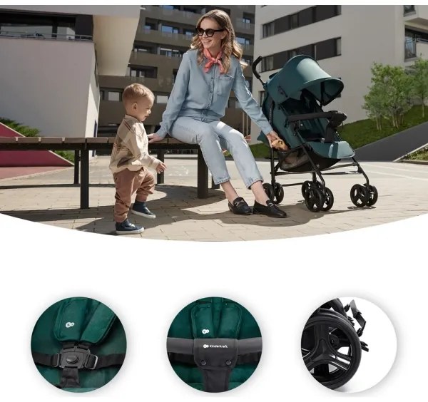 KINDERKRAFT - Golfový kočík TIK Green forest