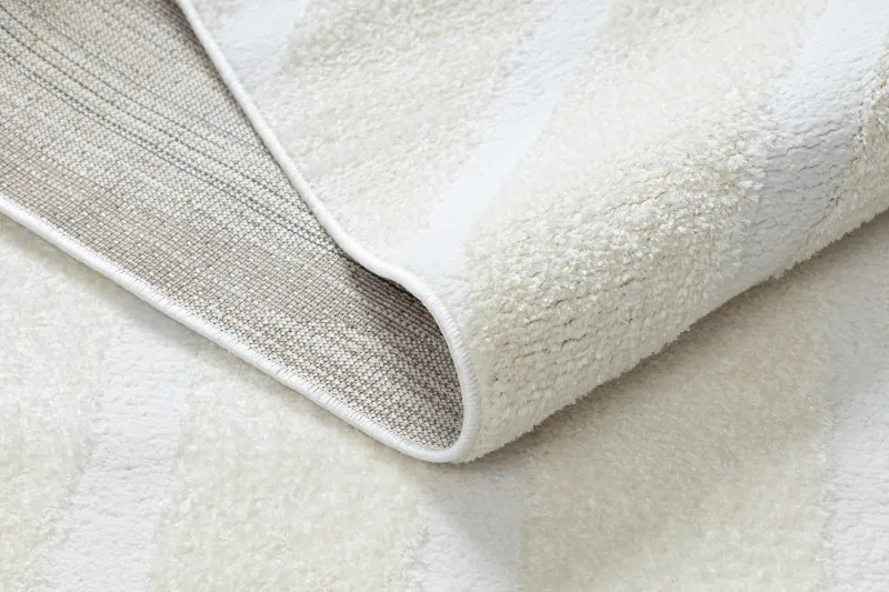 Dywany Łuszczów, Kusový koberec Mode 8631 geometric cream, 160x220, biela, kancelária