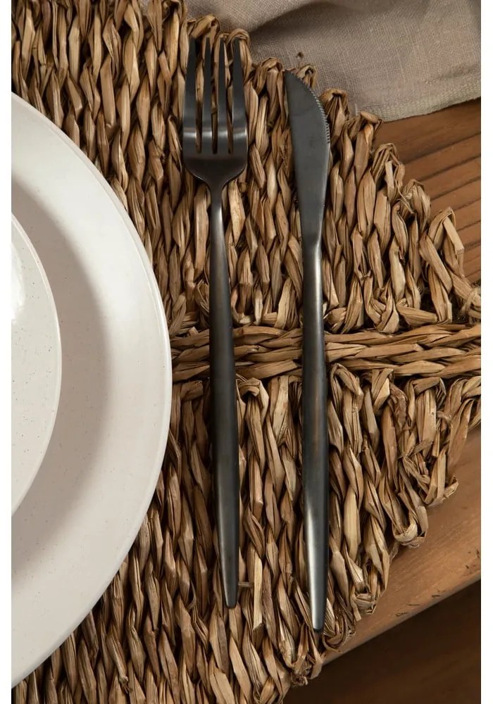Čierny antikoro príbor 16 ks Modern retro – Premier Housewares
