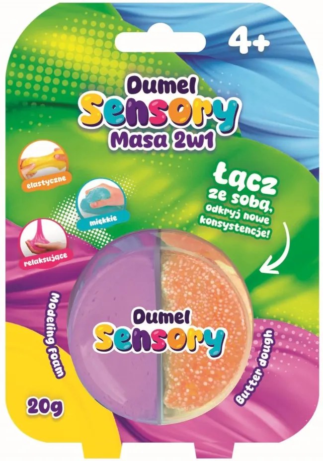 Senzorické hmoty 2v1 | Maslové cesto a modelovacia pena