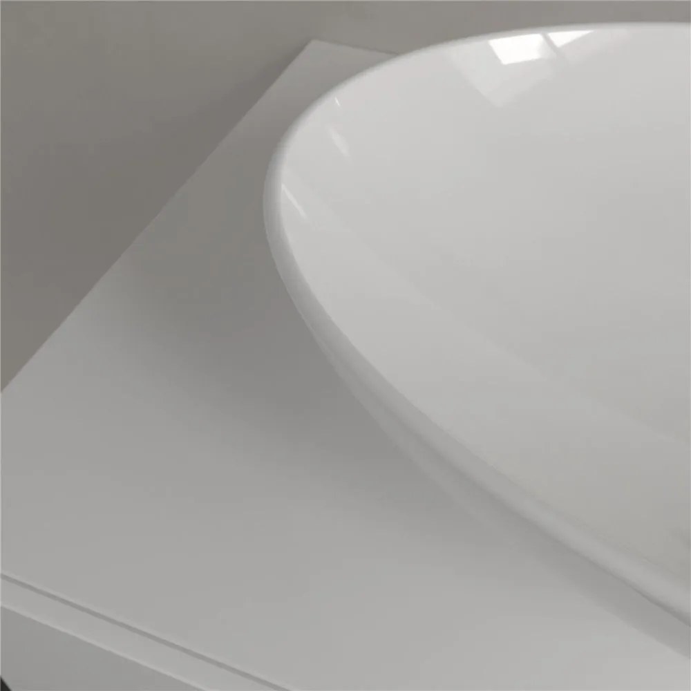 VILLEROY &amp; BOCH Loop &amp; Friends oválne umývadlo na dosku bez otvoru, s prepadom, 560 x 380 mm, biela alpská, 4A470001