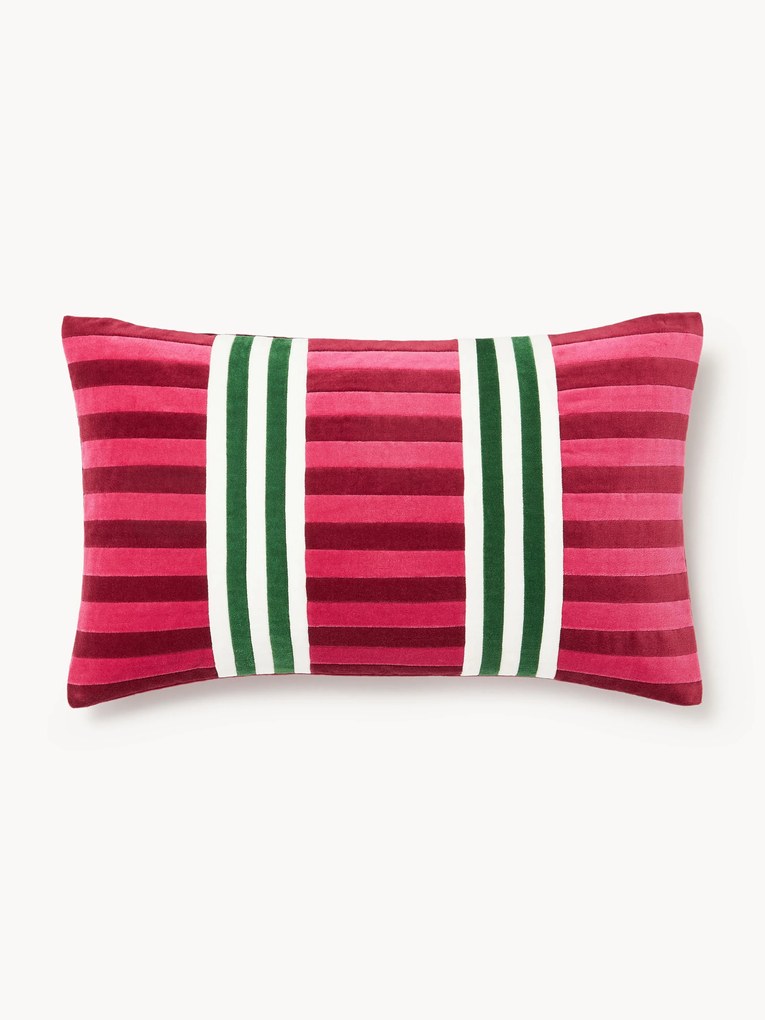 Zamatový patchwork poťah na vankúš Tete