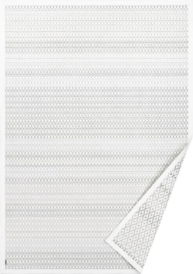 Biely vzorovaný obojstranný koberec Narma Tsirgu, 300 × 200 cm