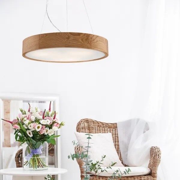 Brilagi - LED RGBW stmievateľný luster CARVALHO 3xE27/15W/230V Wi-Fi dub priemer 47,5 cm