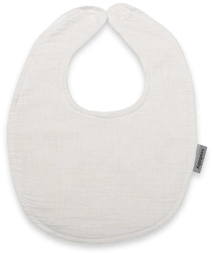 Mušelínový detský podbradník New Baby white