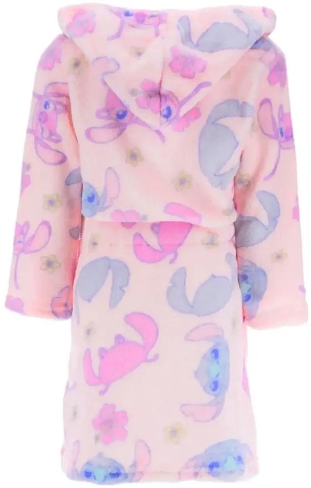 Dievčenský župan s kapucňou Lilo & Stitch, EU 116 Ružová