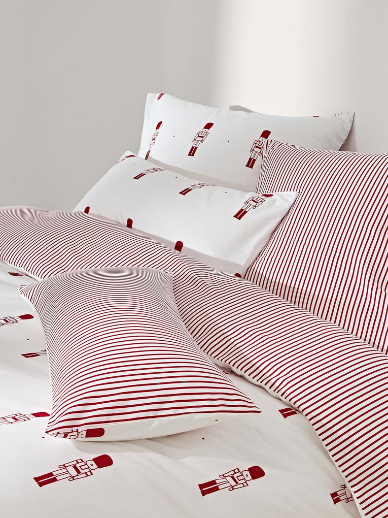 Flanelová obojstranná obliečka na paplón's motívom luskáčika Noan