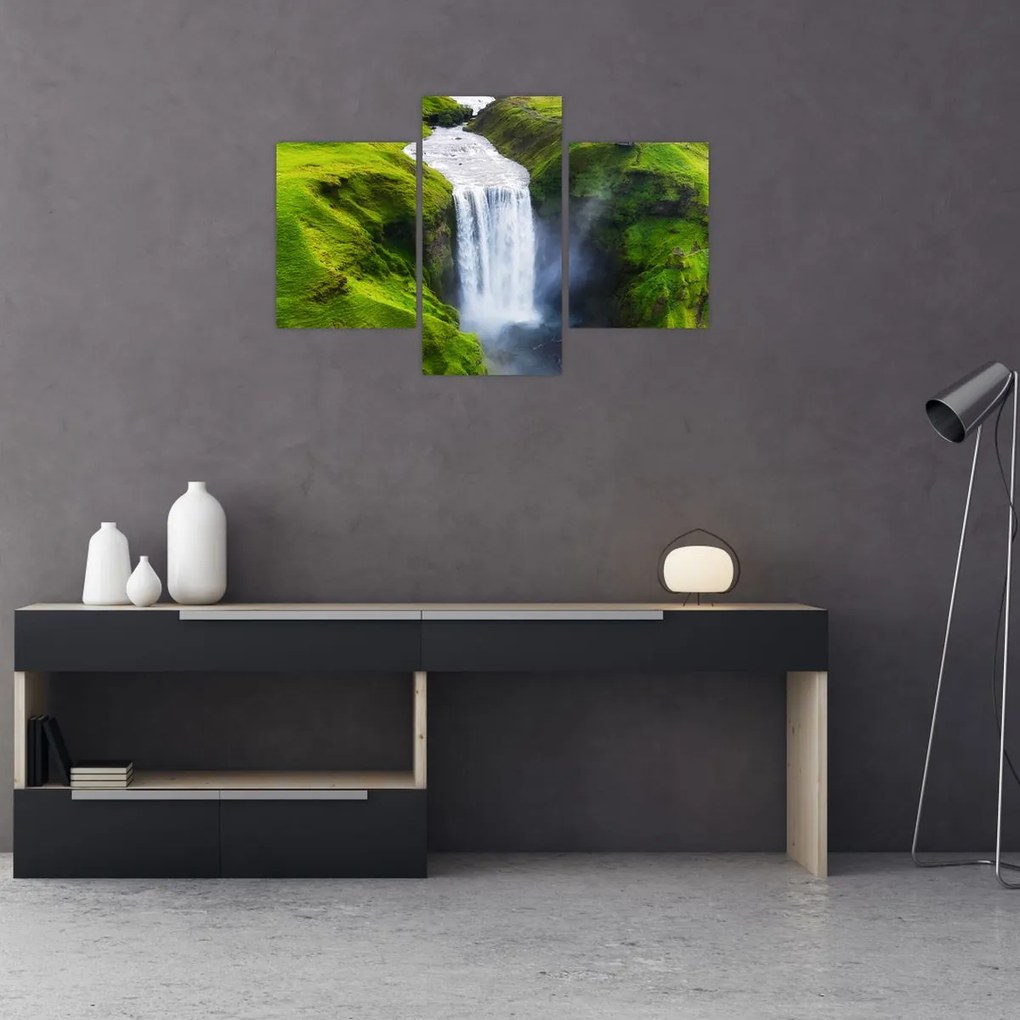 Obraz - Vodopád Skogafoss (90x60 cm)