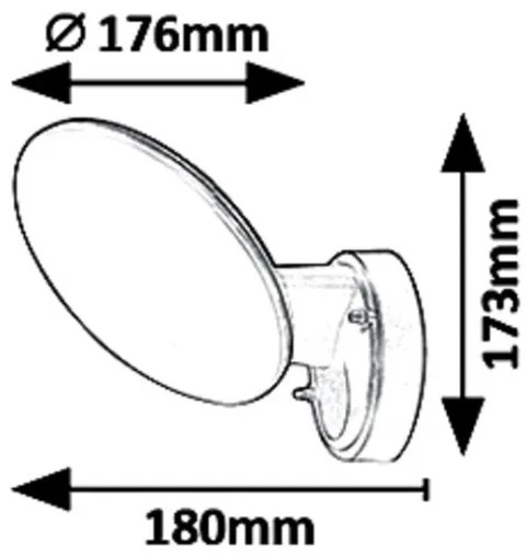 Rabalux 8134 - LED Vonkajšie nástenné svietidlo VARNA LED/12W/230V IP54