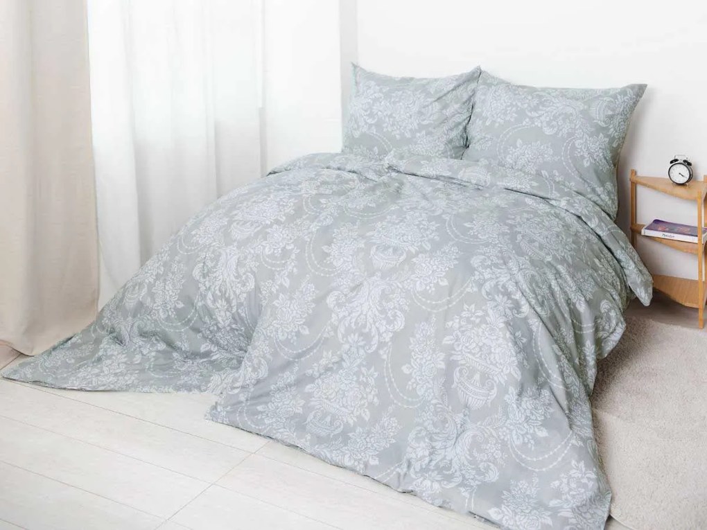 XPOSE® Predĺžené bavlnené Renforcé obliečky ALONE - sivé