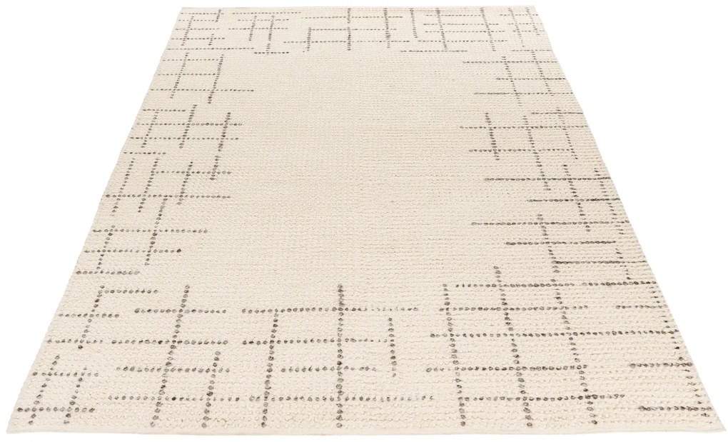 Ručne tkaný kusový koberec My Freya 271 cream, 140x200, biela, obývacia izba, Obsession