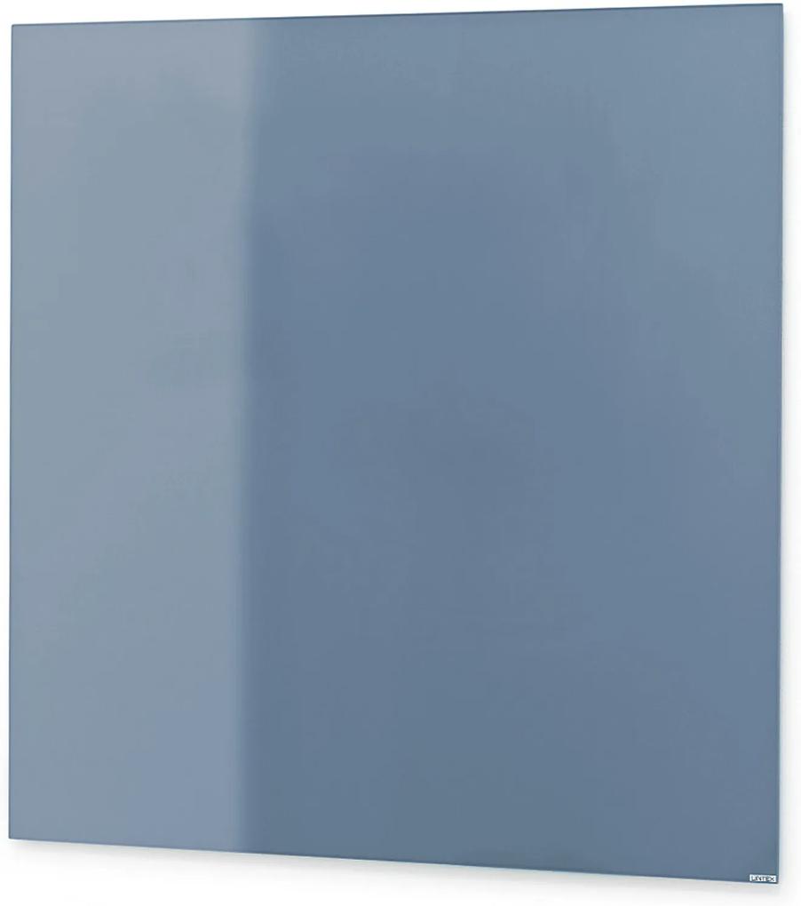 Sklenená magnetická tabuľa Stella, 500x500 mm, pastelová modrá