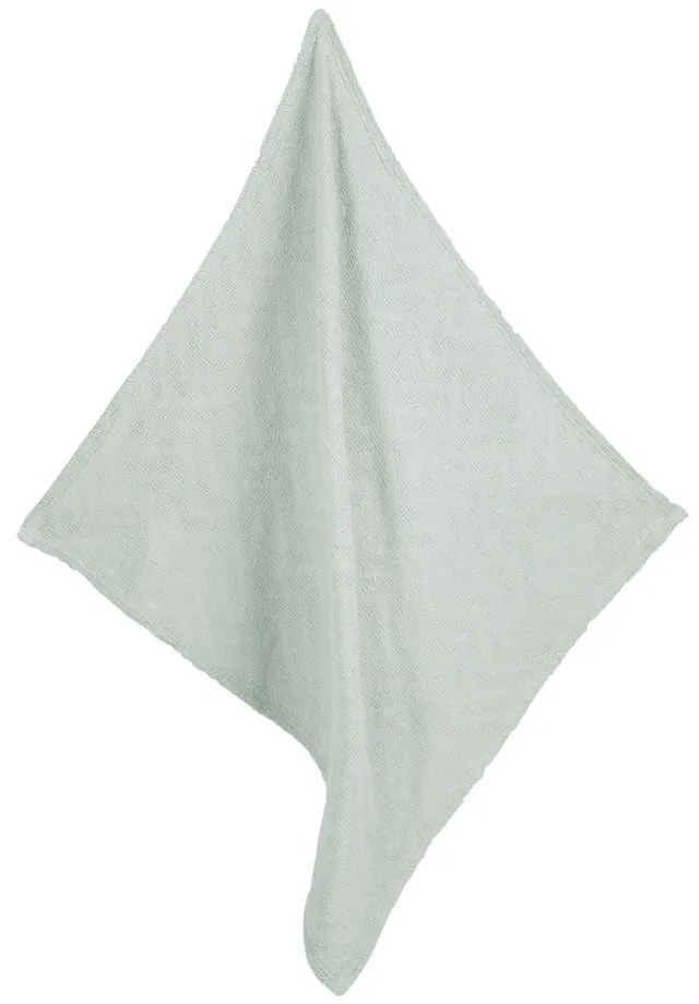 Zelená pletená detská deka z bio bavlny 80x80 cm Lil Planet – Roba