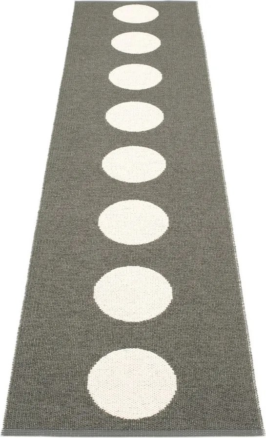 Tmavosivý vnútorný a vonkajší behúň 70x300 cm Vera Charcoal – Pappelina