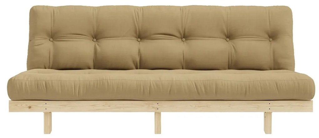 Variabilná pohovka Lean Wheat beige 100 × 190 × 73 cm