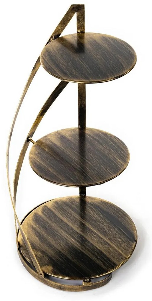 Kovový servírovací podnos Nowell Gold, 38x60 cm