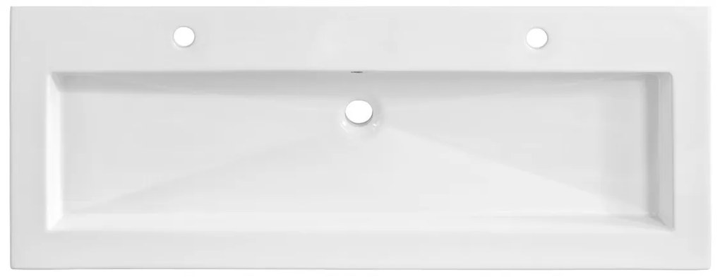 Zápustné umývadlo Spirit UM-8070 120 cm lesklé biele