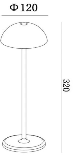Lucide 15500/02/30 - LED Stmievateľná vonkajšia lampa JOY LED/1,5W/3,7V IP54 čierna