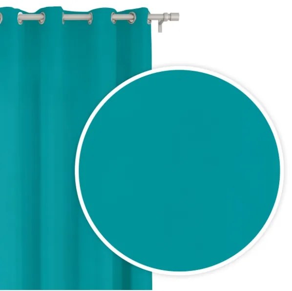 Tyrkysové tieniace závesy 140x250 cm Šírka: 140 cm | Dĺžka: 250 cm