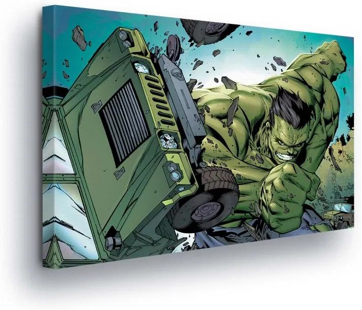 GLIX Obraz na plátne - Marvel Avengers Green Car 60x40 cm