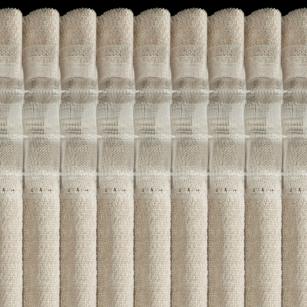 ZÁVES NA PÁSKE BLAKE 140X270 CM SVETLOBÉŽOVÁ