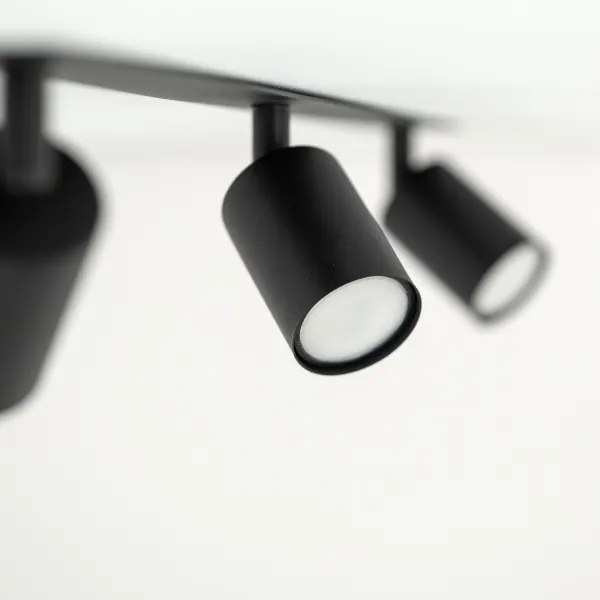 Podhľadové bodové svietidlo NEX 3xGU10/10W/230V čierna