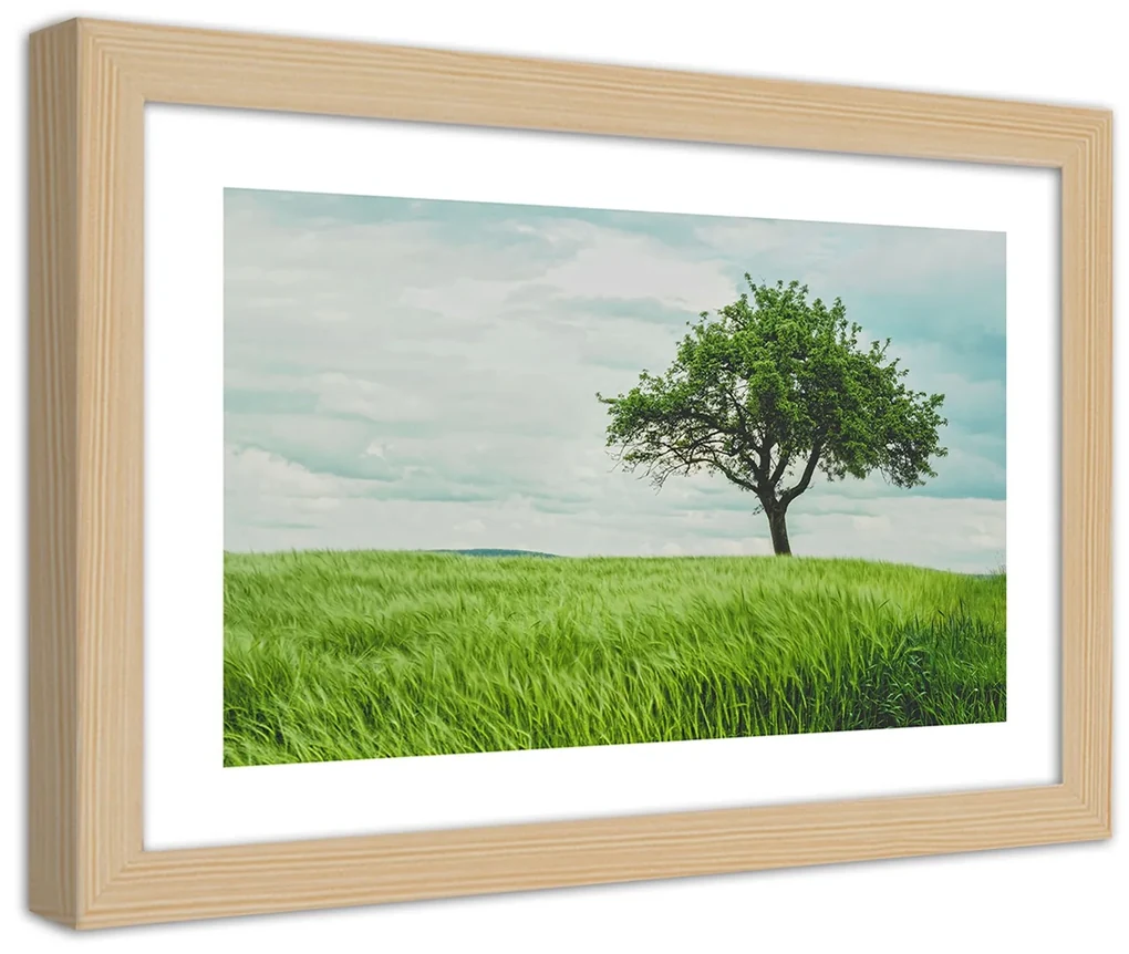 Gario Plagát Strom v poli Farba rámu: Bez rámu, Rozmery: 60 x 40 cm