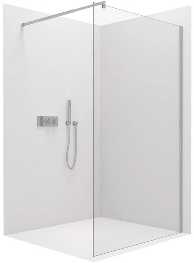 Cerano Onyx, sprchová zástena Walk-in 130x200 cm, 8mm číre sklo, chrómový profil, CER-CER-426385