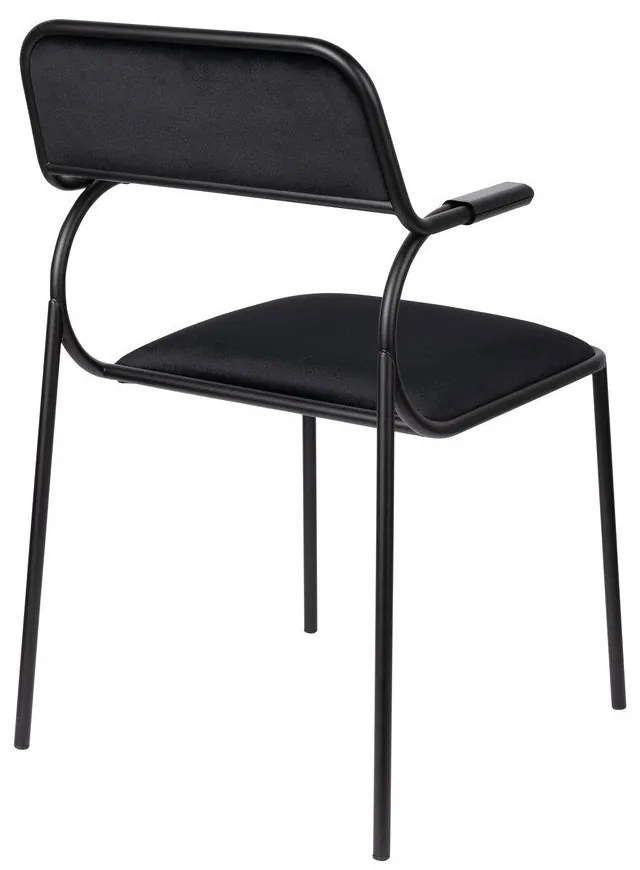 Čierne jedálenské stoličky v súprave 2 ks Alba - Zuiver