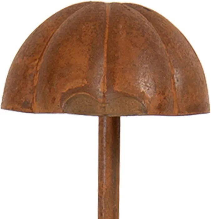 Rustikálny hrdzavý zápich huba - Ø 8*31 cm