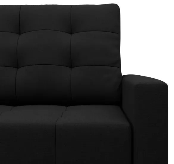 Dvojmiestna pohovka ELMA rozkladacia, čierna