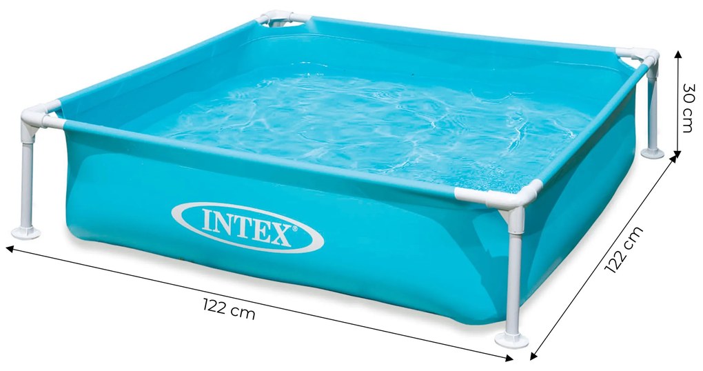 INTEX 57173 štvorcový detský bazén 122x122x30 cm