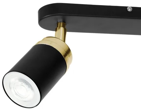 Bodové svietidlo RENO 2xGU10/8W/230V čierna/zlatá